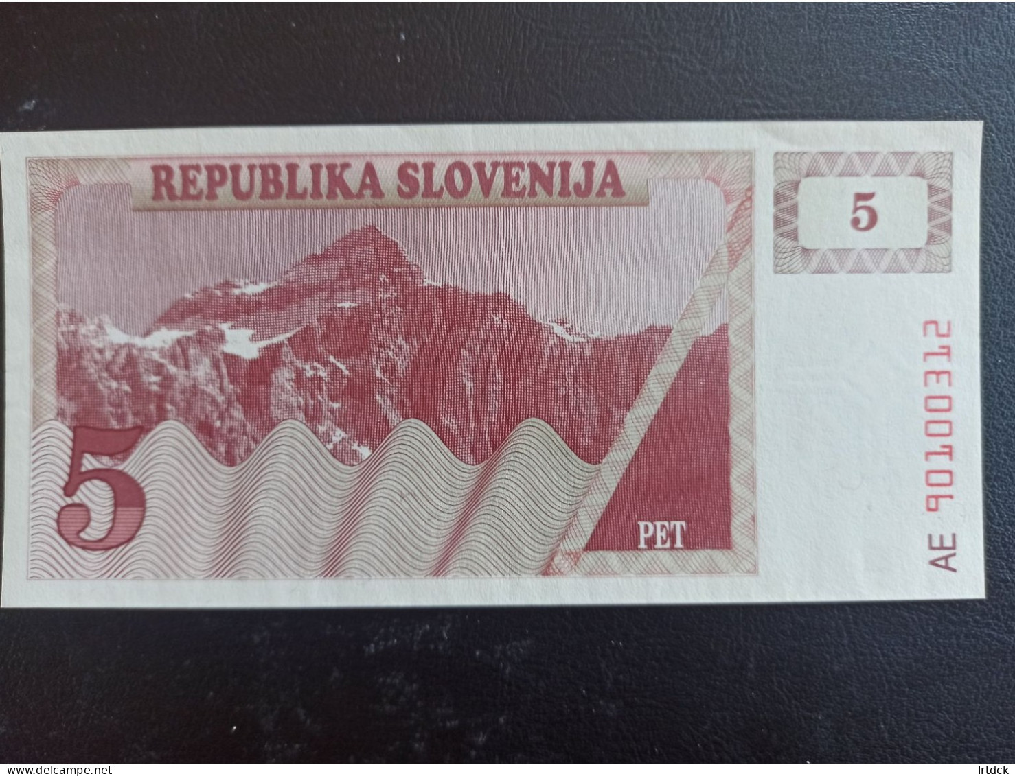 Slovenie Billet  5 Tollar 1990  Neuf Tbb+ - Slowenien