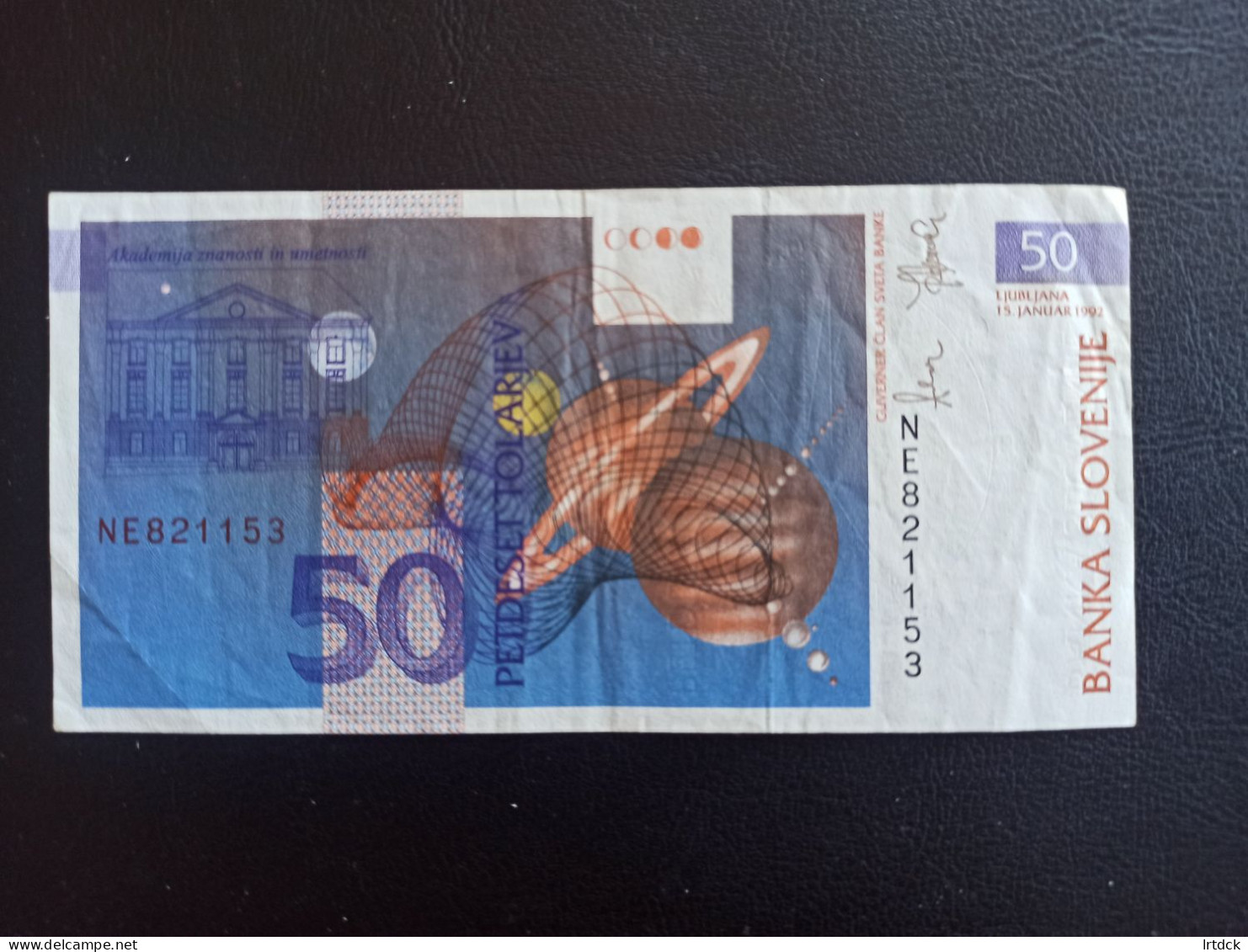 Slovenie Billet  50 Tollar 1992  Tbe - Eslovenia