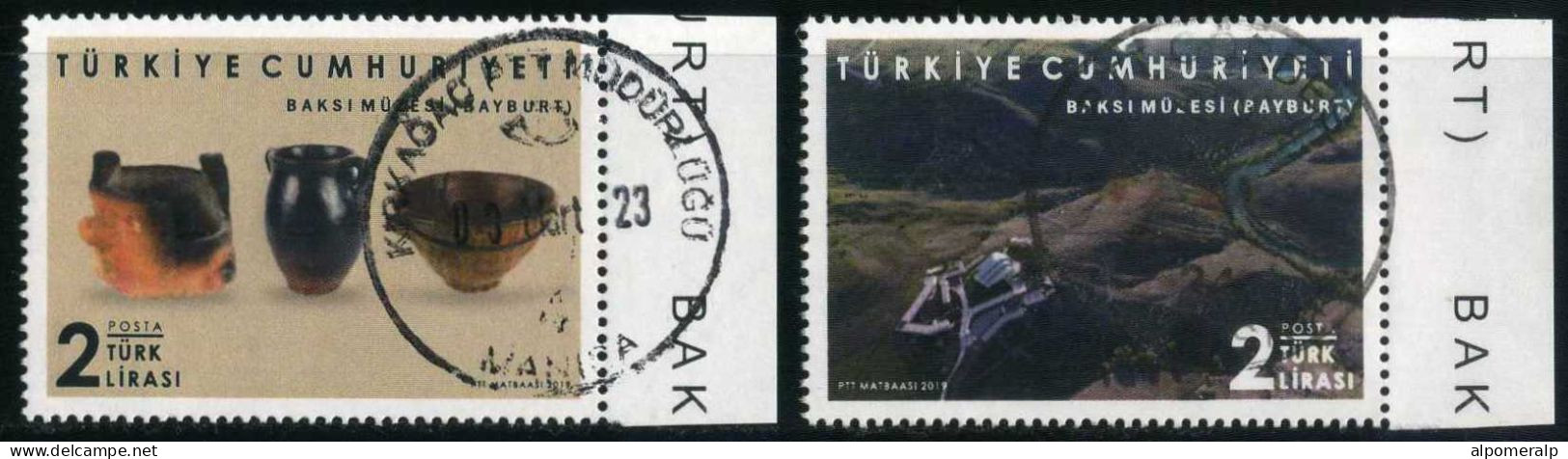 Türkiye 2019 Mi 4473-4474 Artifacts From Baksi Museum, Archaeology, Glass And Earthenware, Museums - Gebraucht