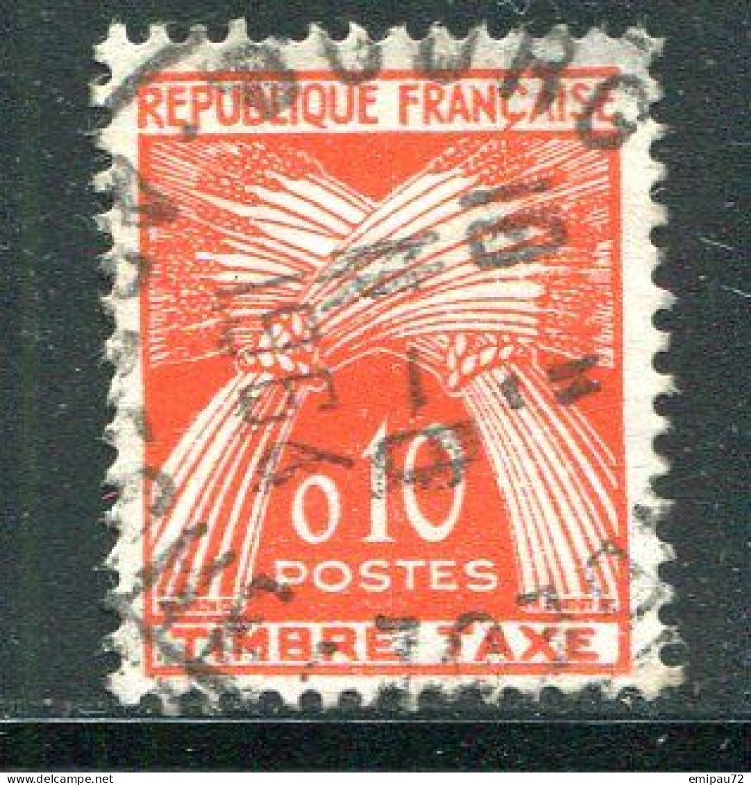 FRANCE- Taxe Y&T N°91- Oblitéré - 1960-.... Oblitérés