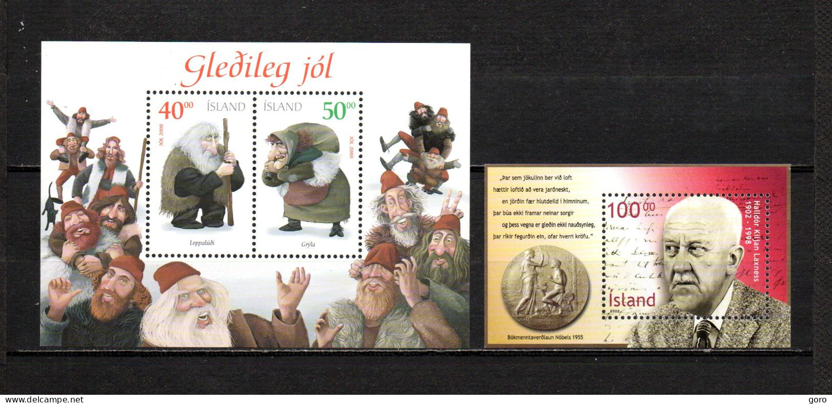 Islandia   2000-02   .-   Y&T  Nº   28-30   Block    ** - Blocks & Sheetlets