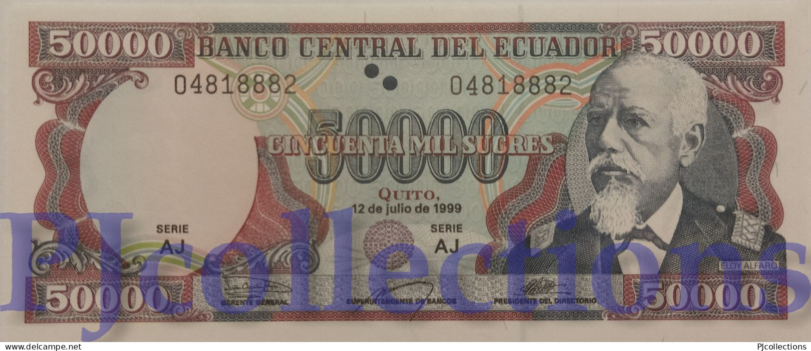 ECUADOR 50000 SUCRES 1999 PICK 130d UNC - Equateur