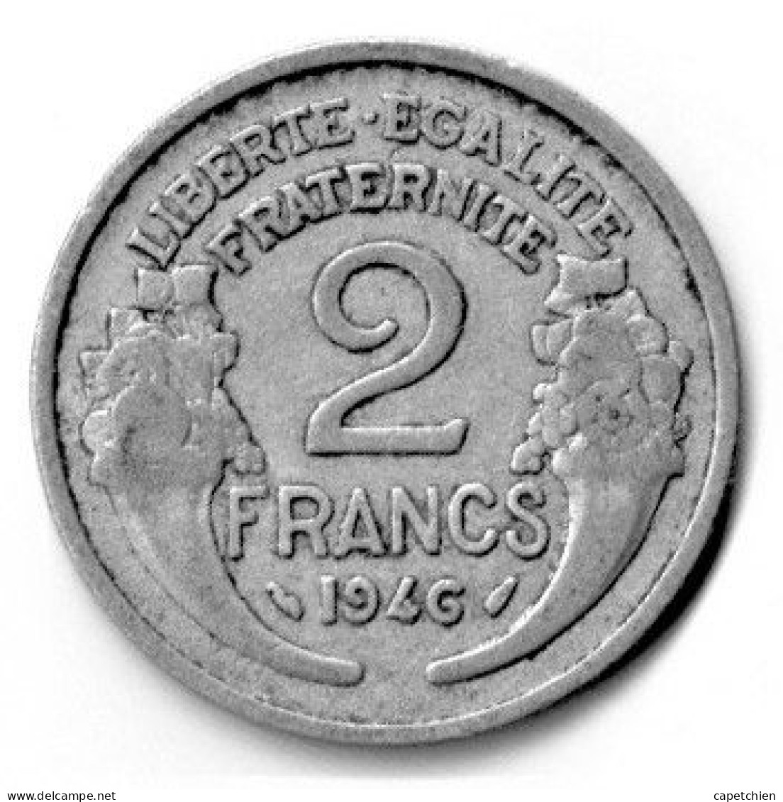 FRANCE / REPUBLIQUE FRANCAISE / 2 FRANCS MORLON / 1946 / ALU - 2 Francs