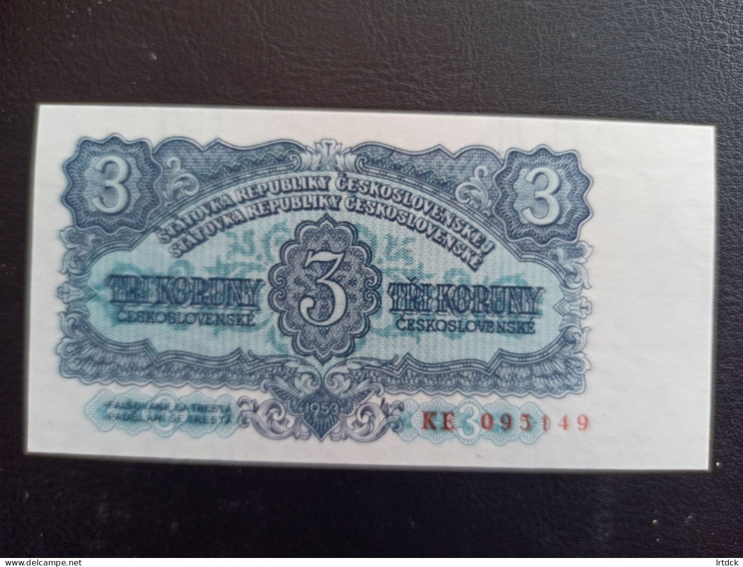 Tchecoslovaquie  Billet  3 Koruna 1953 Neuf TBE+ - Tchécoslovaquie