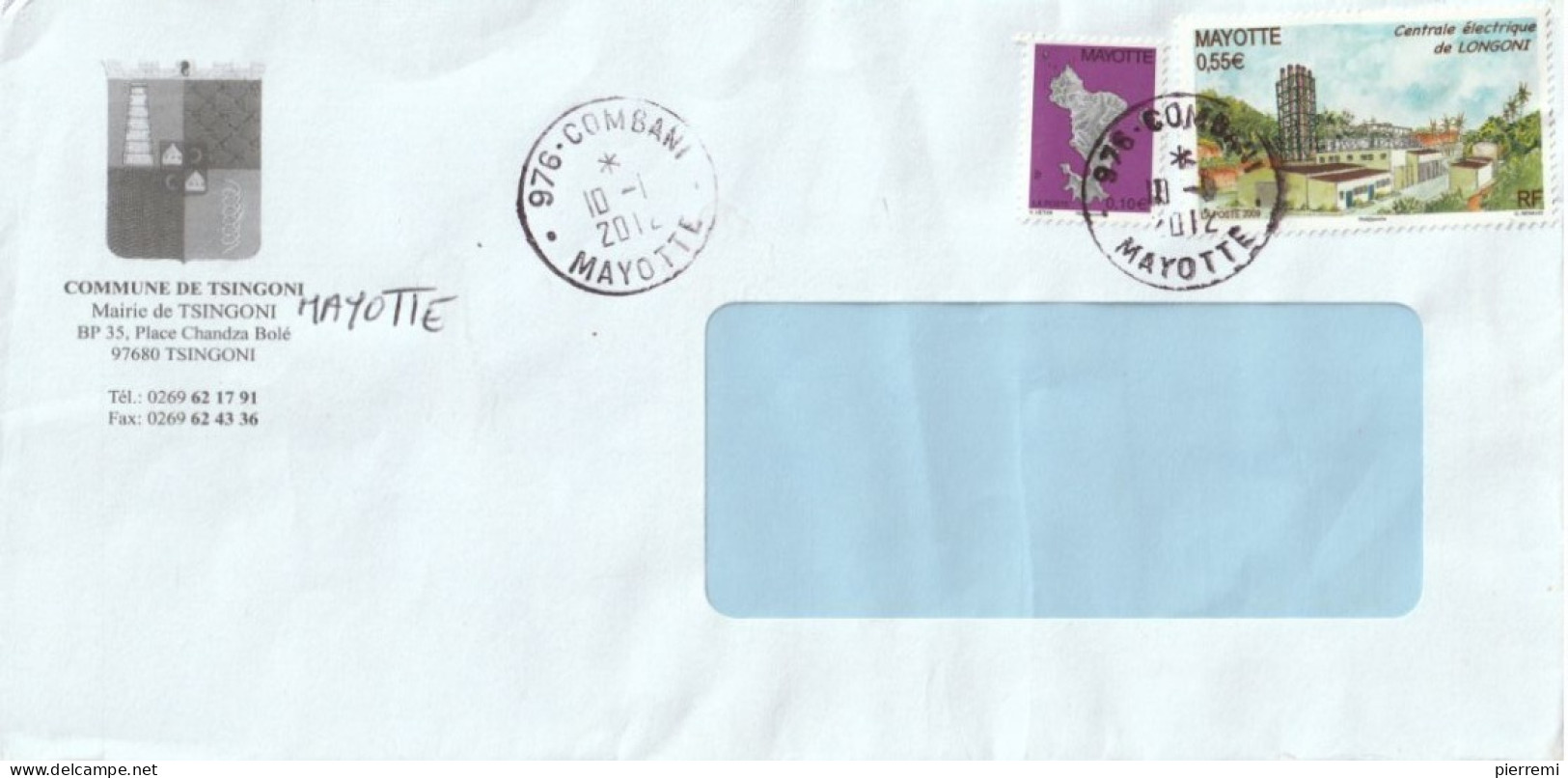 Commune De Tsingoni   Mairie   2012 - Airmail