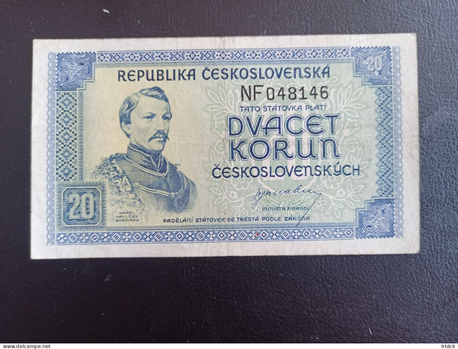 Tchecoslovaquie  Billet  20 Korun 1945 TBE - Tchécoslovaquie