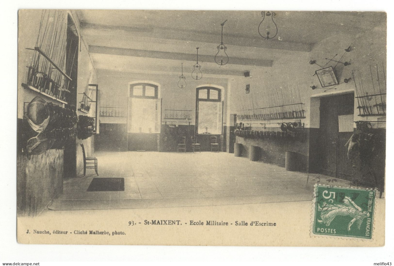 79/CPA - St Maixent - Ecole Militaire - Salle D'Escrime - Saint Maixent L'Ecole