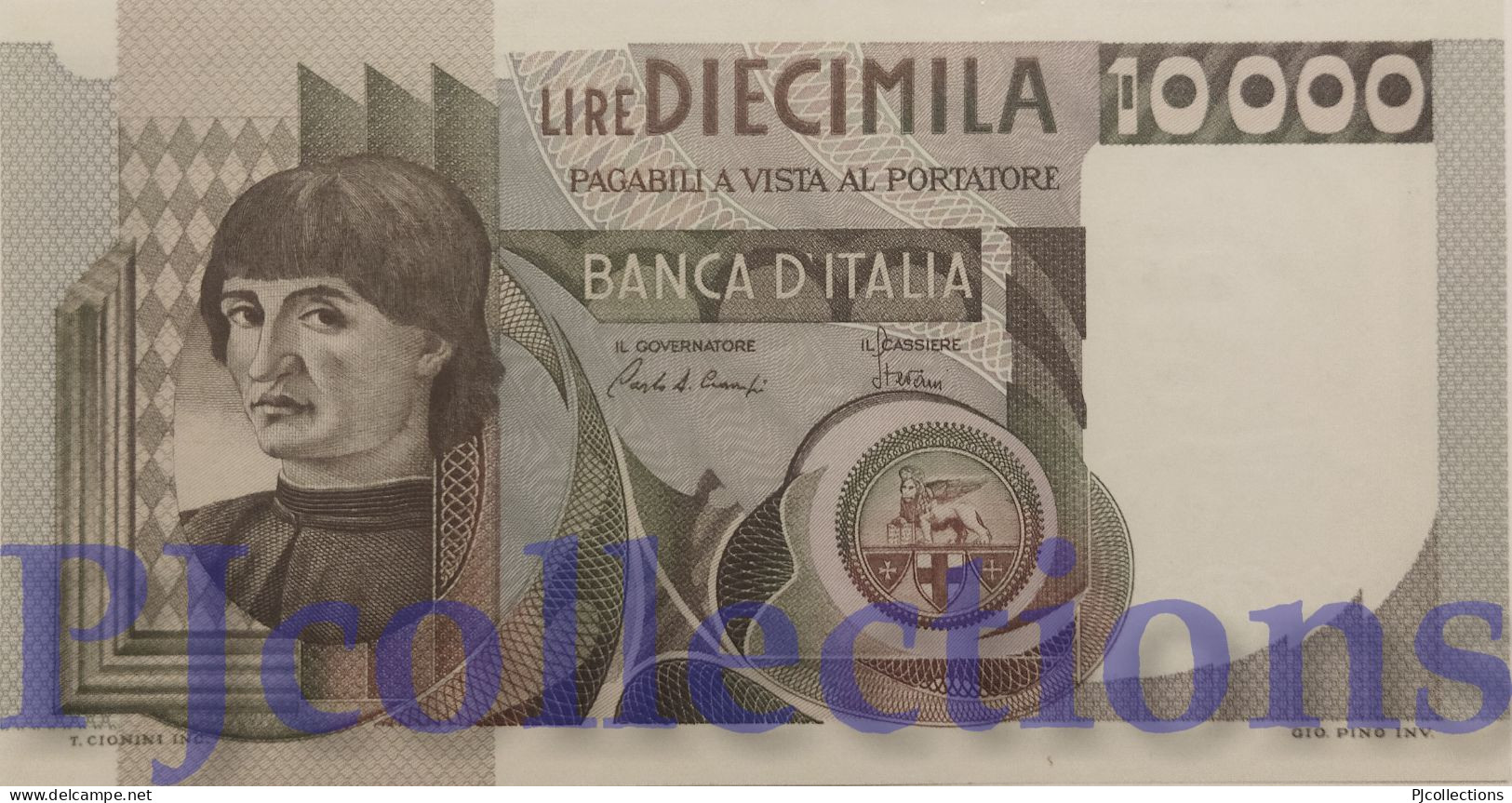 ITALIA - ITALY 10000 LIRE 1980 PICK 106b UNC - 10.000 Lire