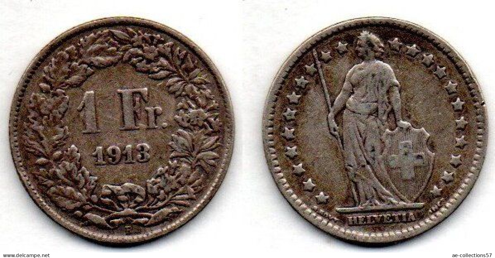 MA 22723 / Suisse - Switzerland - Schweiz 1 Franc 1913 B TB+ - Sonstige & Ohne Zuordnung