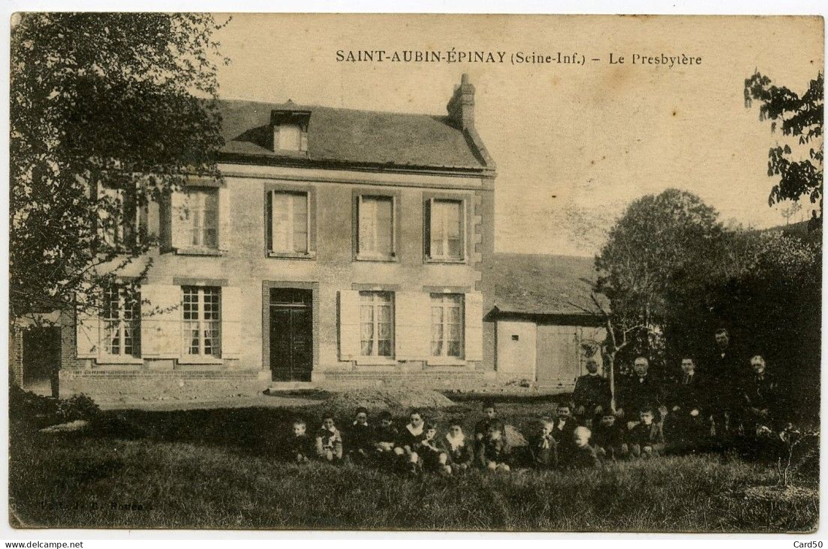 Saint Aubin Epinay - Le Presbytère - Animée Et Pas Courante - Saint Etienne Du Rouvray