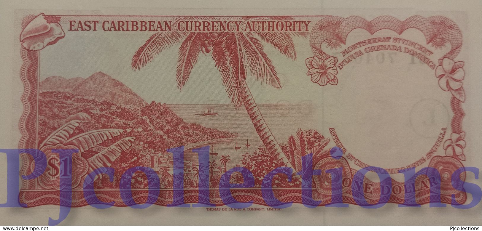 EAST CARIBBEAN 1 DOLLAR 1965 PICK 13L UNC - East Carribeans