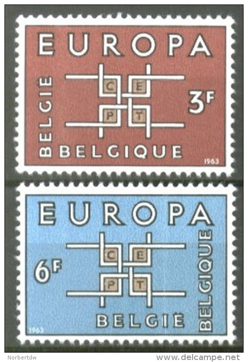 Belgium**EUROPA CEPT 1963-2vals-MNH-Belgique-Belgien-Belgie - Sonstige & Ohne Zuordnung