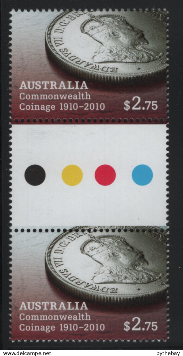 Australia 2010 MNH Sc 3223 $2.75 Face Of 1910 2sh Coin Gutter - Mint Stamps