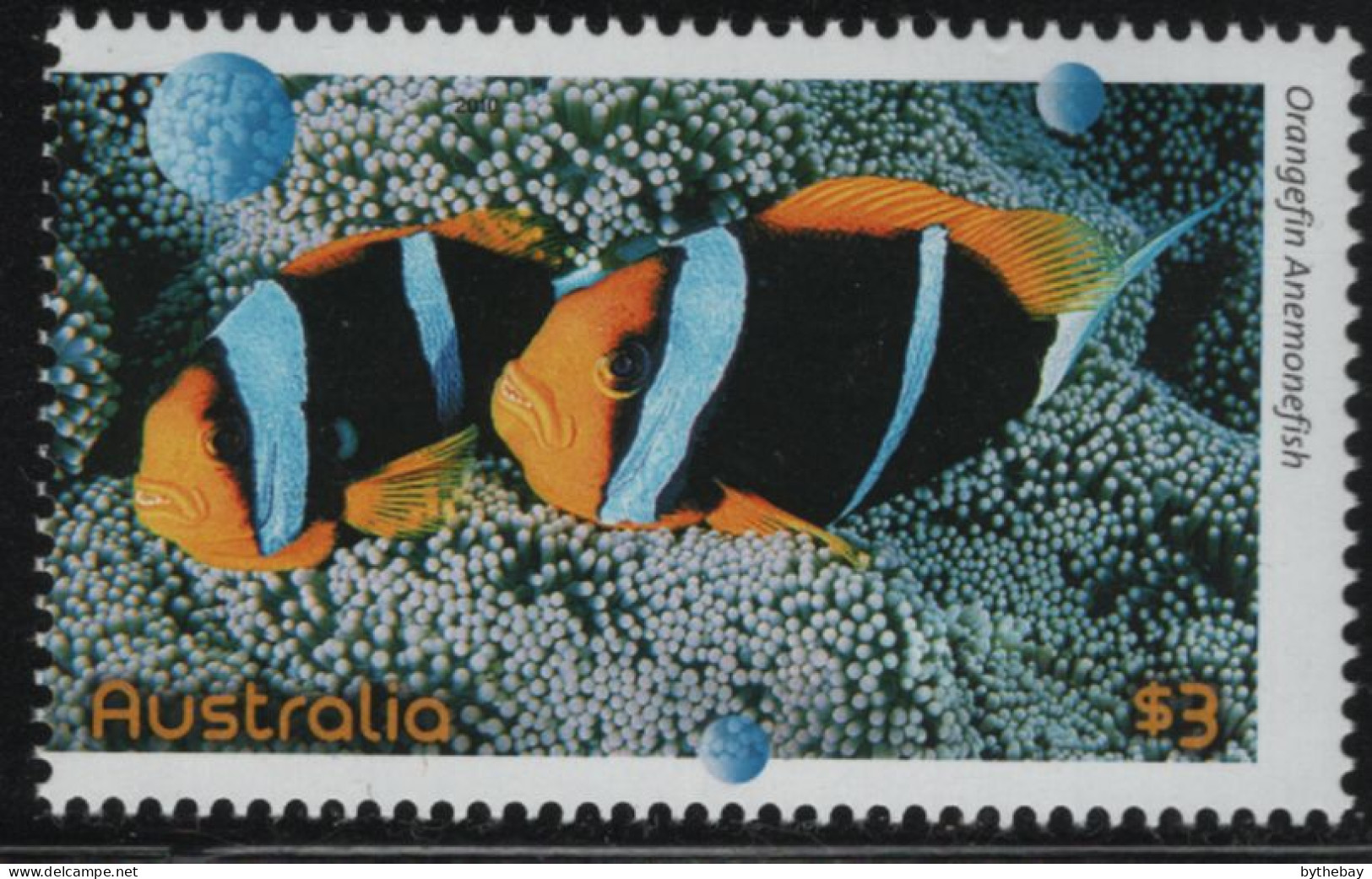Australia 2010 MNH Sc 3277 $3 Orangefin Anemonefish - Mint Stamps