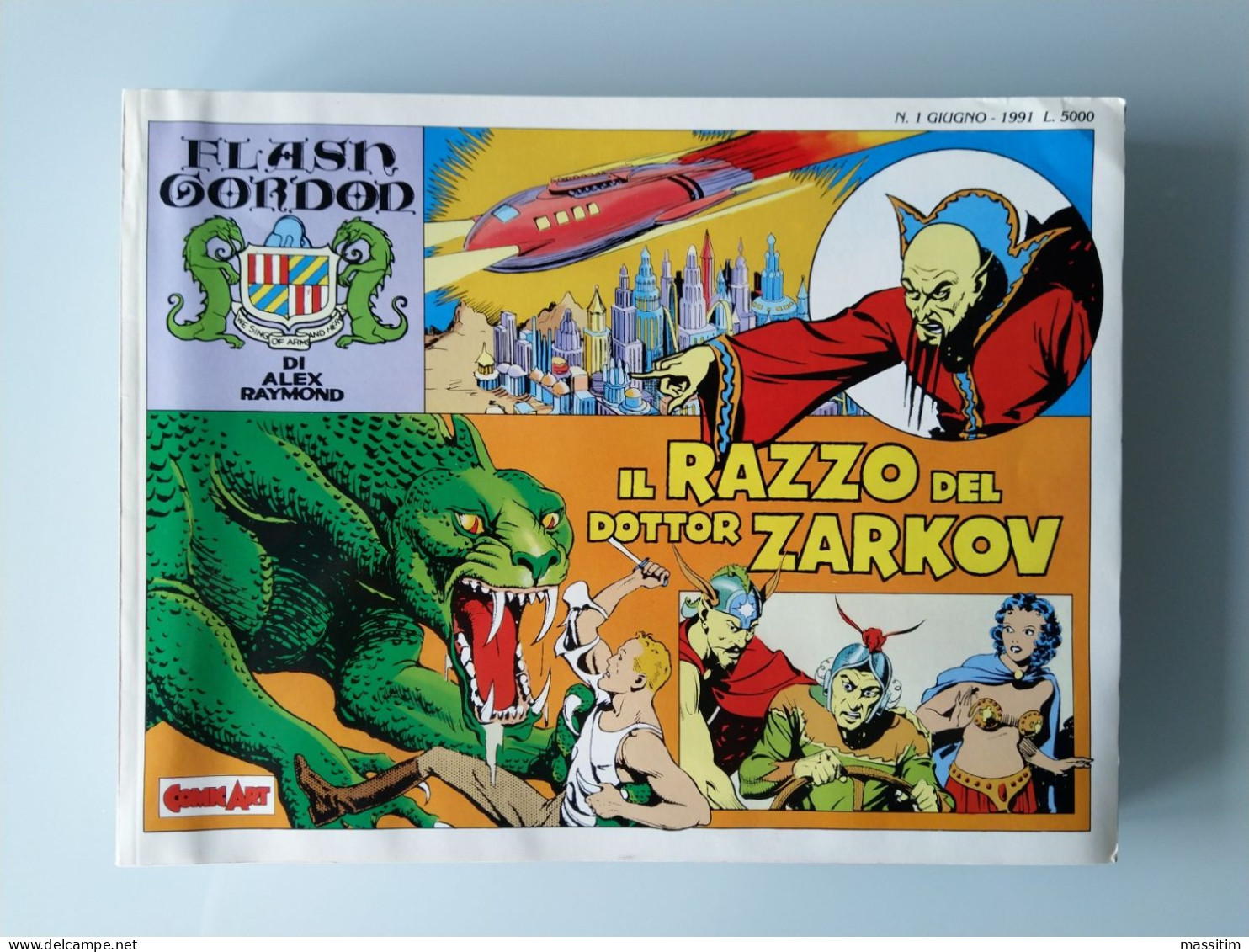 Flash Gordon Di Alex Raymond Dal N. 1 Al N. 10 ( Comic Art 1991-1996 ) Formato Orizzontale - Ottimi/Edicola. - Comics 1930-50