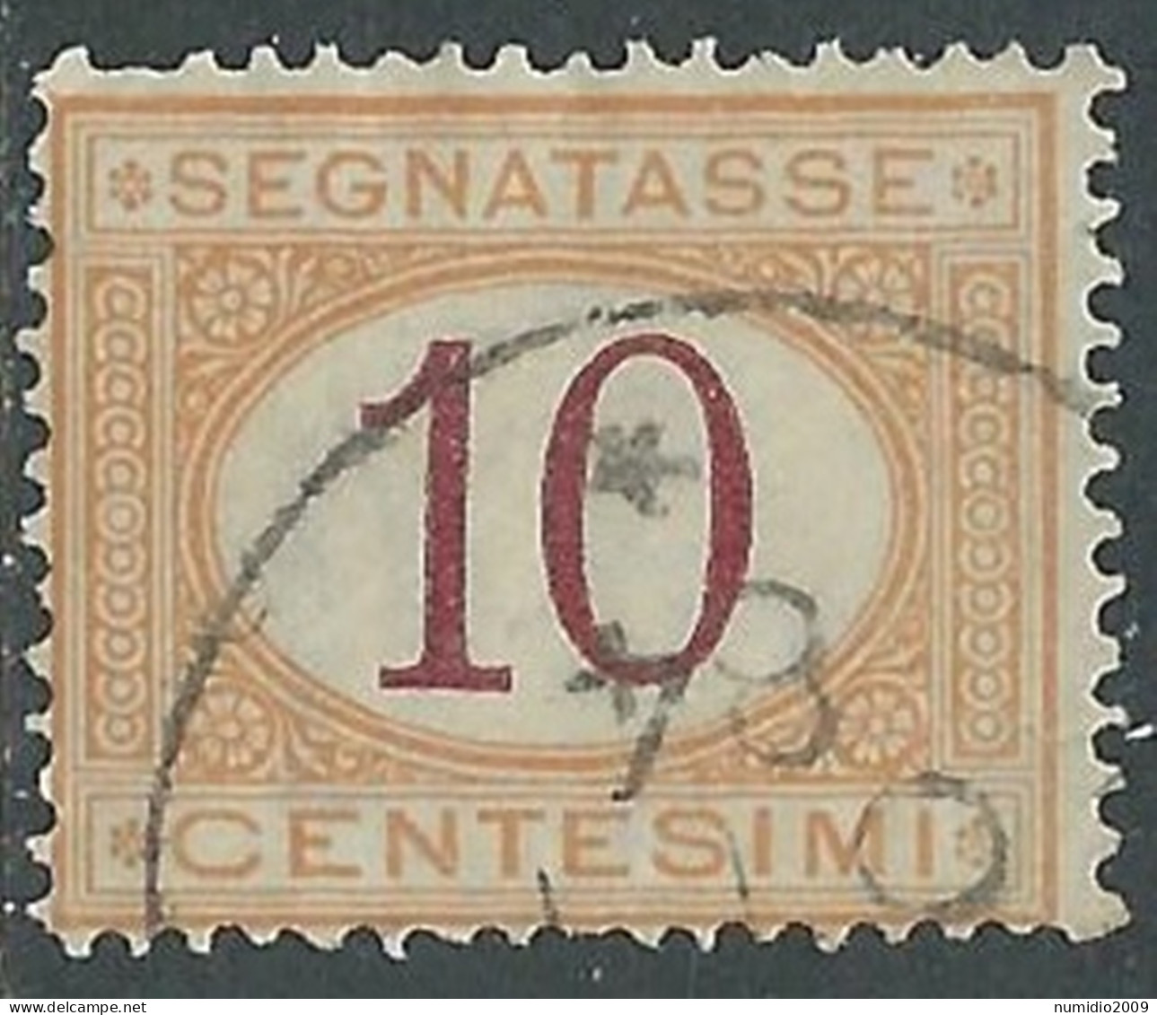 1890-94 REGNO SEGNATASSE USATO 10 CENT - P13 - Impuestos