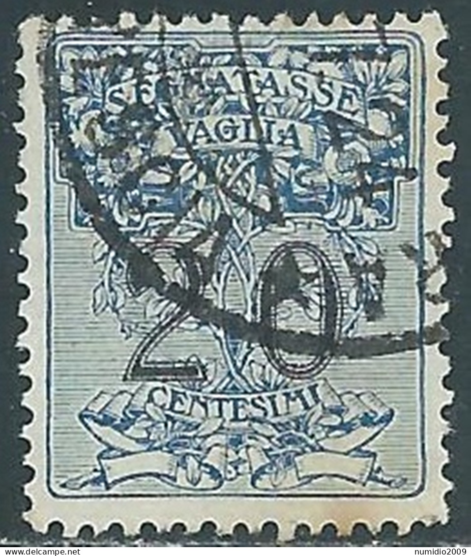 1924 REGNO SEGNATASSE PER VAGLIA USATO 20 CENT - P13-8 - Tax On Money Orders