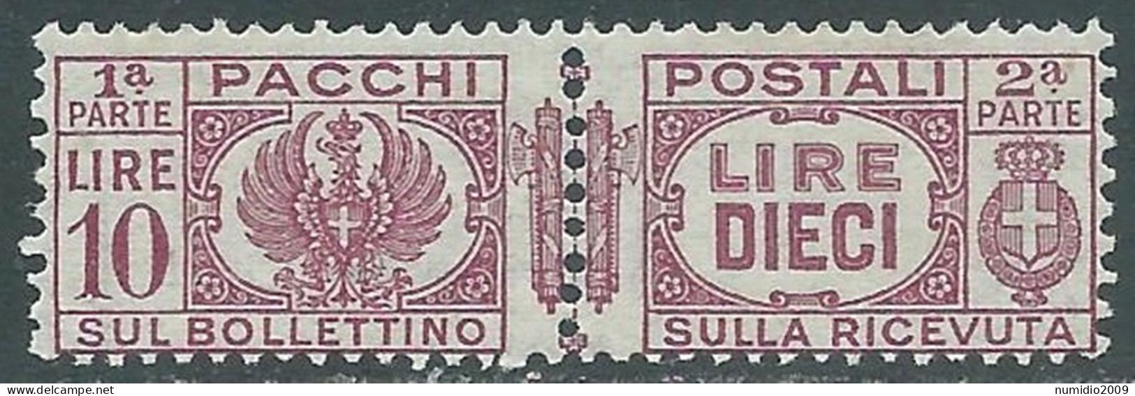 1927-32 REGNO PACCHI POSTALI 10 LIRE MNH ** - P31-5 - Paketmarken