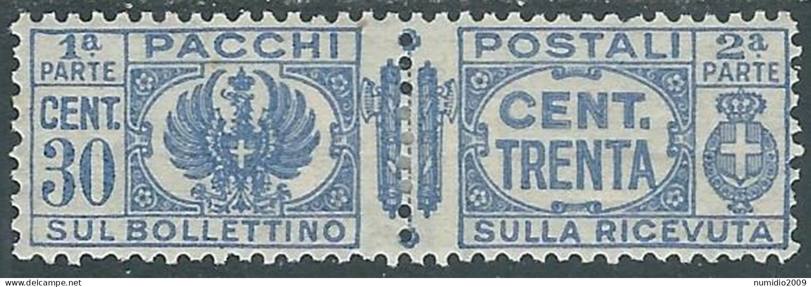 1927-32 REGNO PACCHI POSTALI 30 CENT MH * - P31-6 - Paketmarken