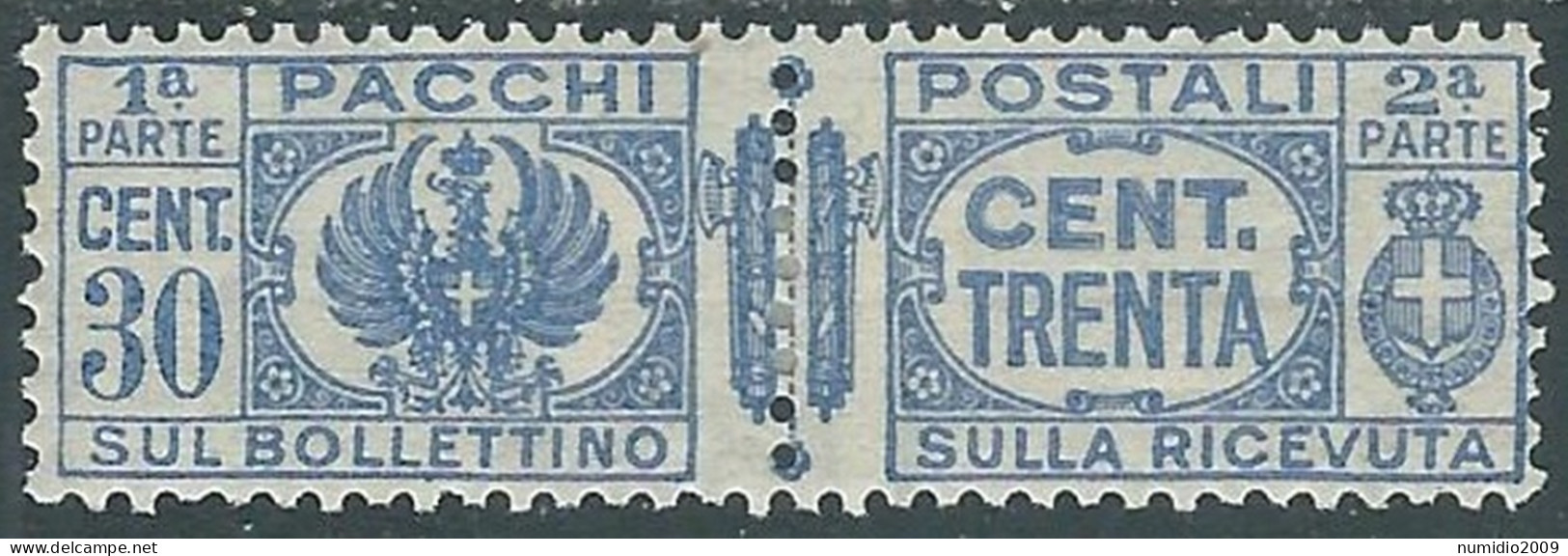 1927-32 REGNO PACCHI POSTALI 30 CENT MH * - P31-6 - Colis-postaux