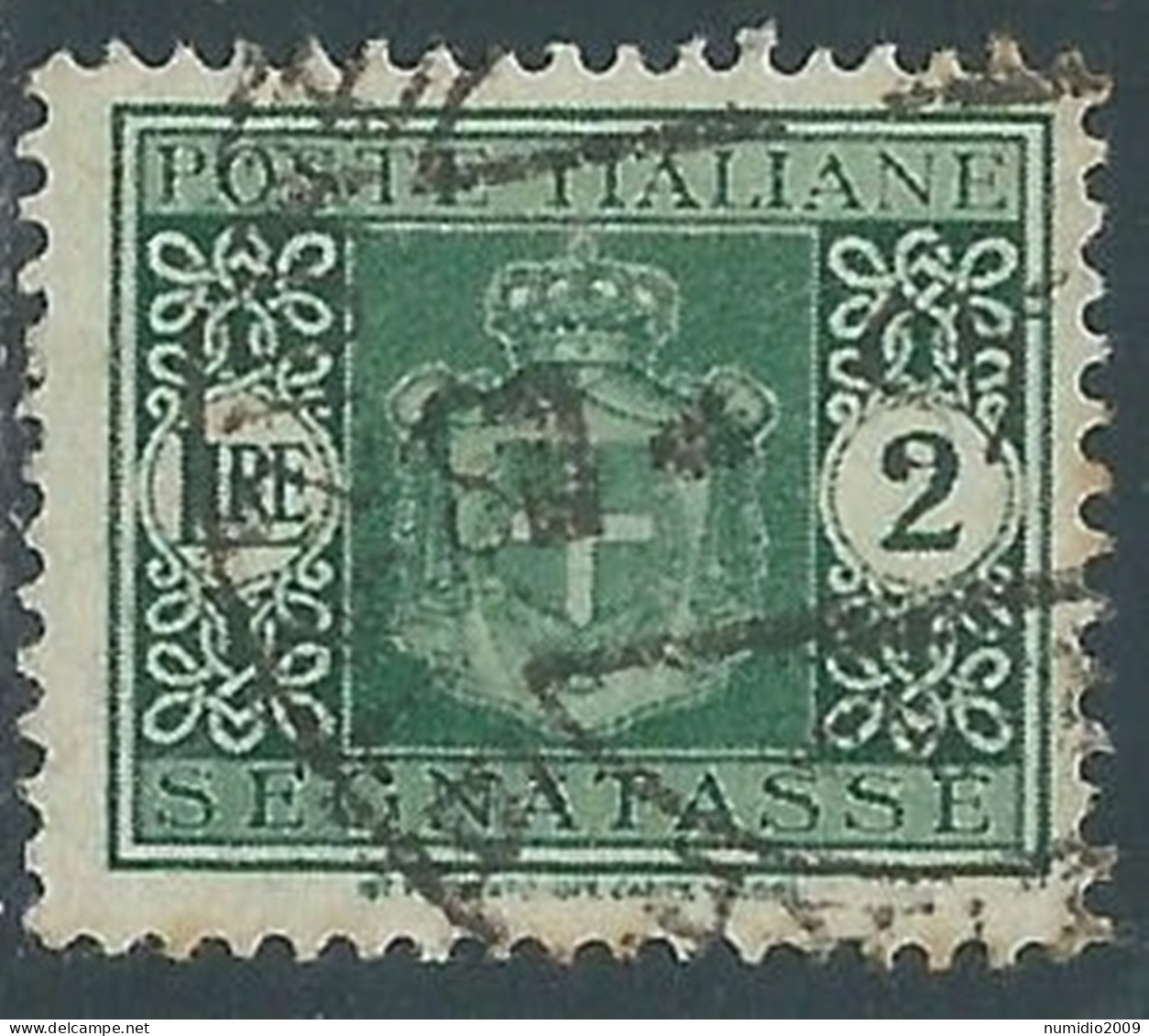 1934 REGNO SEGNATASSE USATO 2 LIRE - P13-8 - Taxe