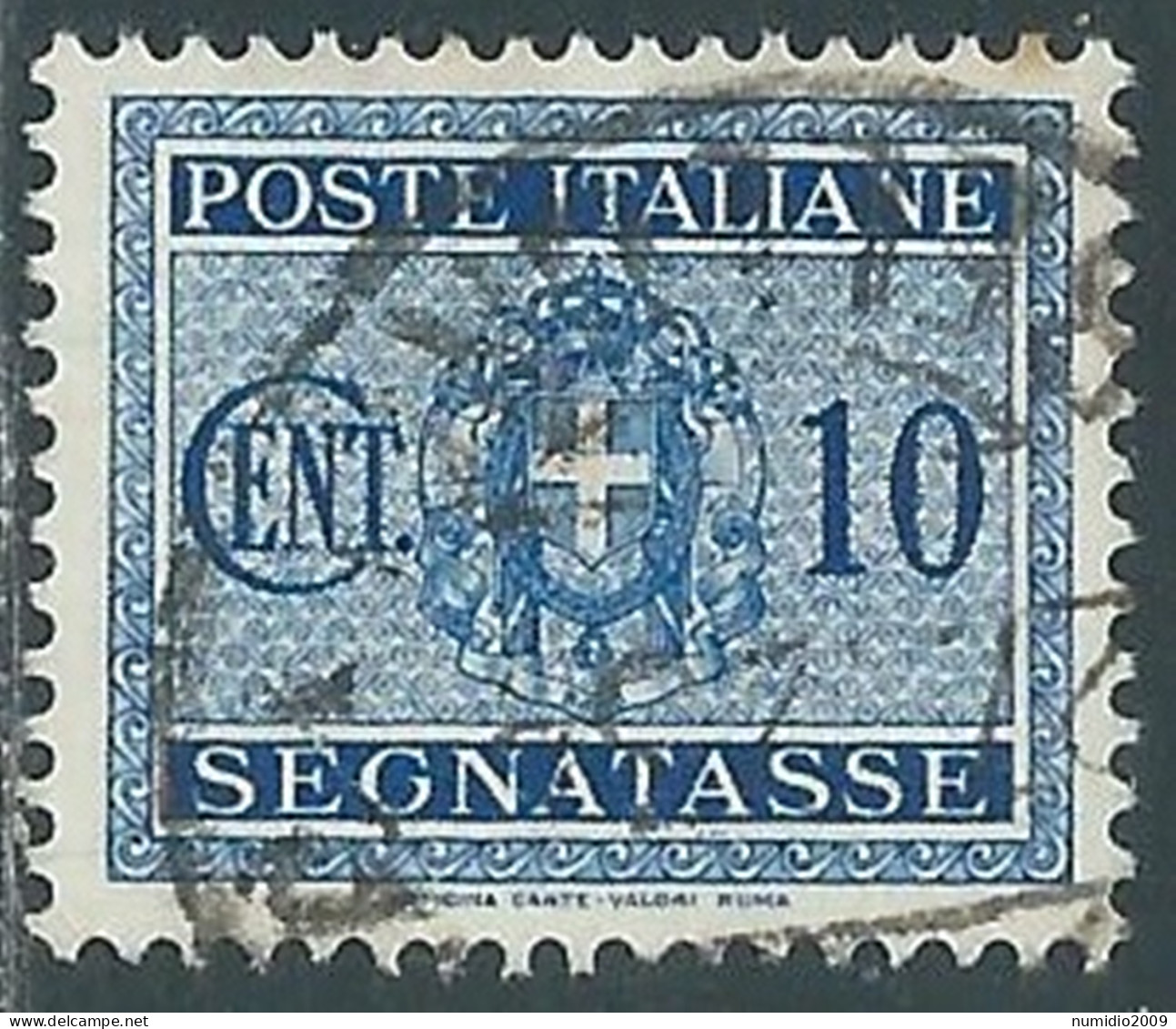 1934 REGNO SEGNATASSE USATO 10 CENT - P13-8 - Taxe
