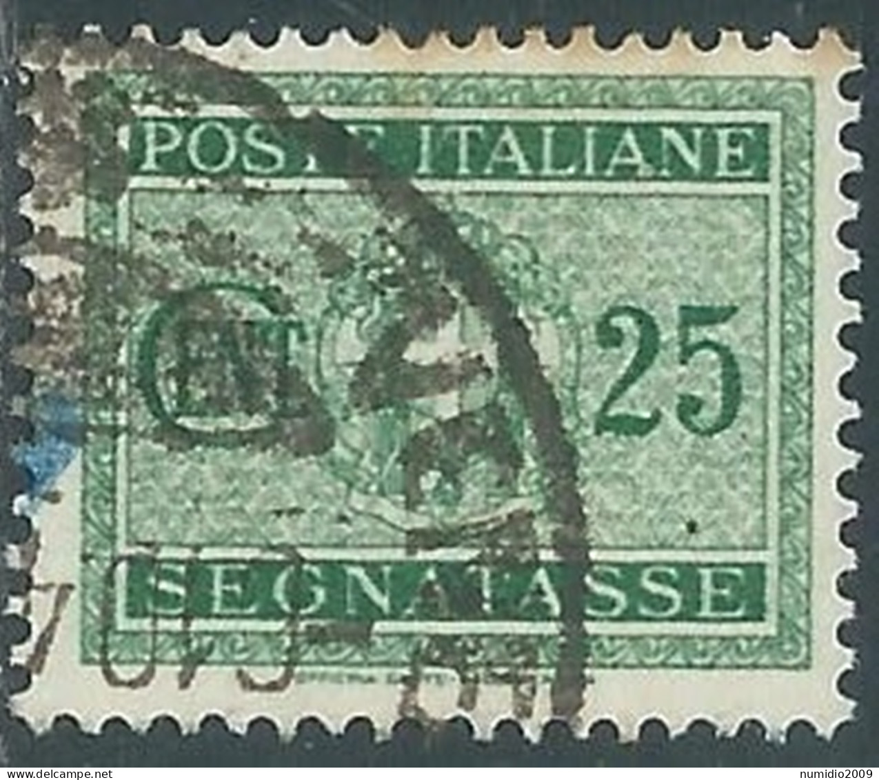 1934 REGNO SEGNATASSE USATO 25 CENT - P13-8 - Postage Due