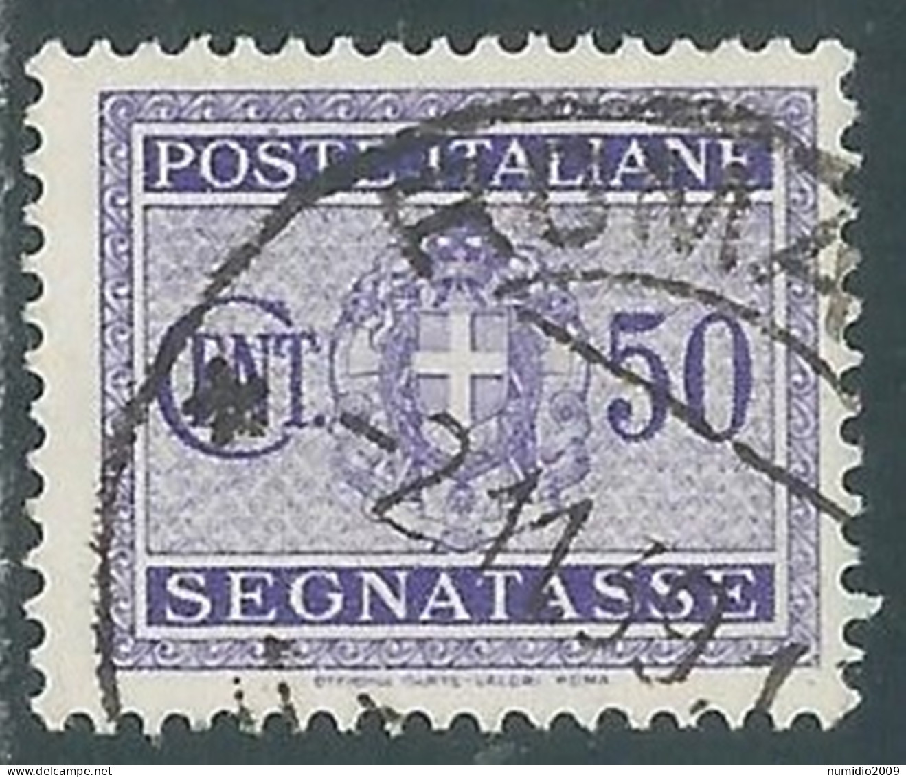 1934 REGNO SEGNATASSE USATO 50 CENT - P13-8 - Taxe