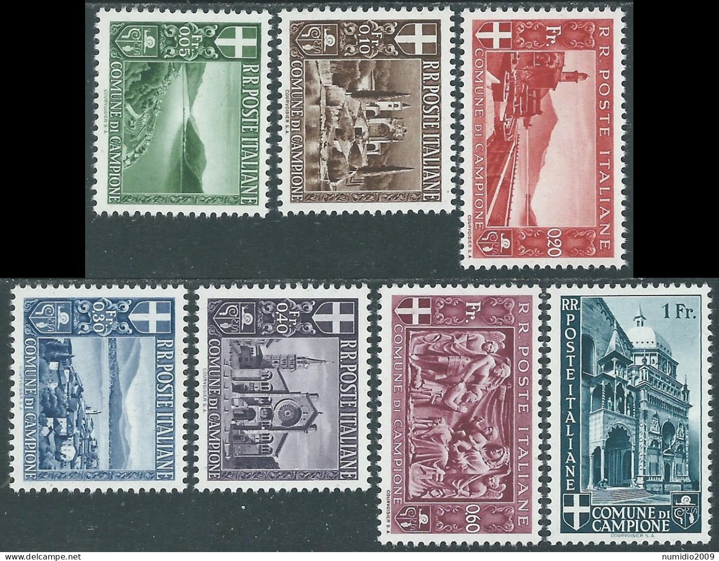 1944 CAMPIONE PAESAGGI E VEDUTE 7 VALORI MH * - P19-6 - Local And Autonomous Issues