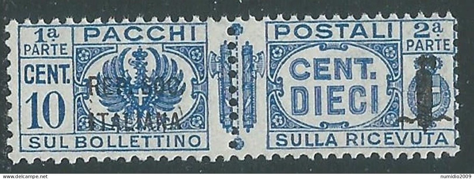 1944 RSI PACCHI POSTALI 10 CENT MNH ** - P29-4 - Postal Parcels
