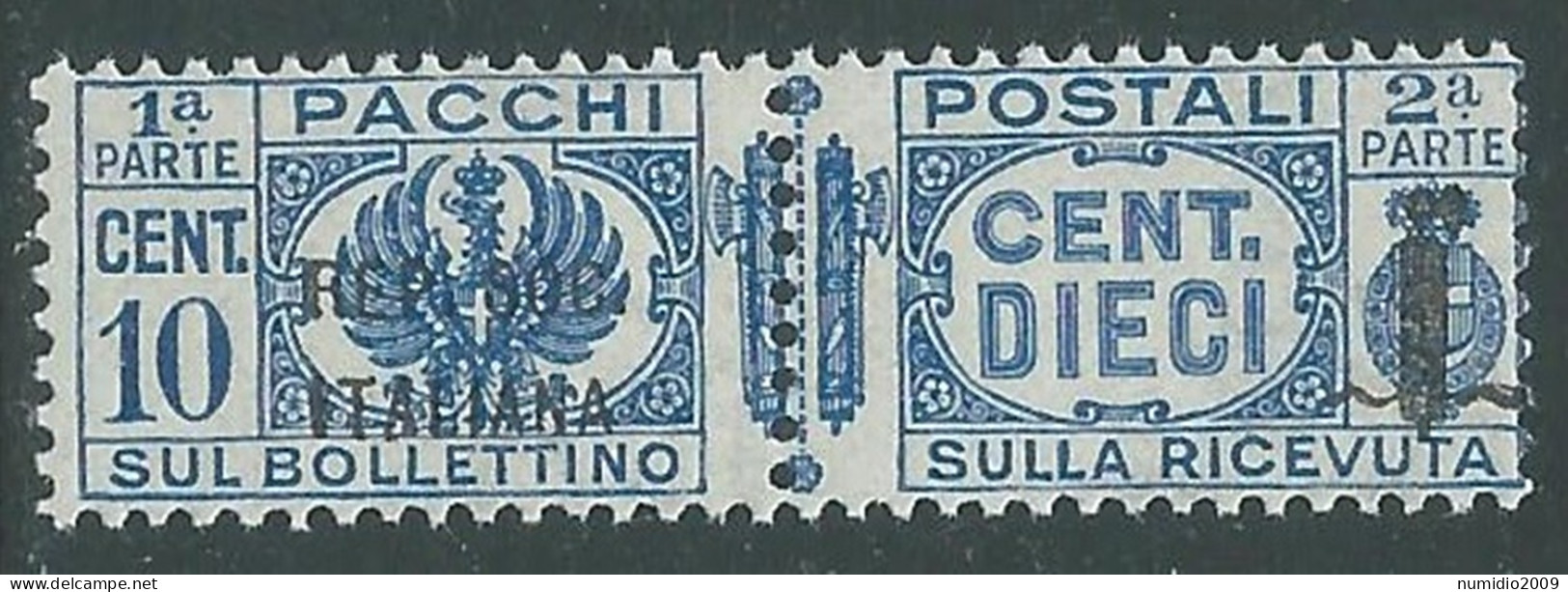 1944 RSI PACCHI POSTALI 10 CENT MNH ** - P31-9 - Pacchi Postali