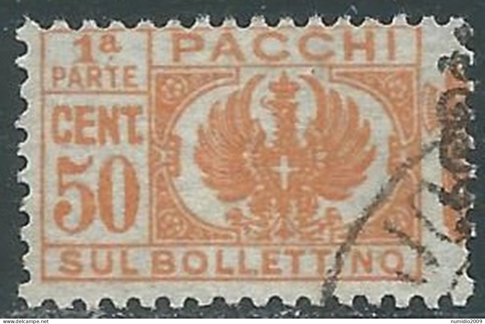 1945 LUOGOTENENZA PACCHI POSTALI USATO 50 CENT SEZIONE - P31 - Postal Parcels