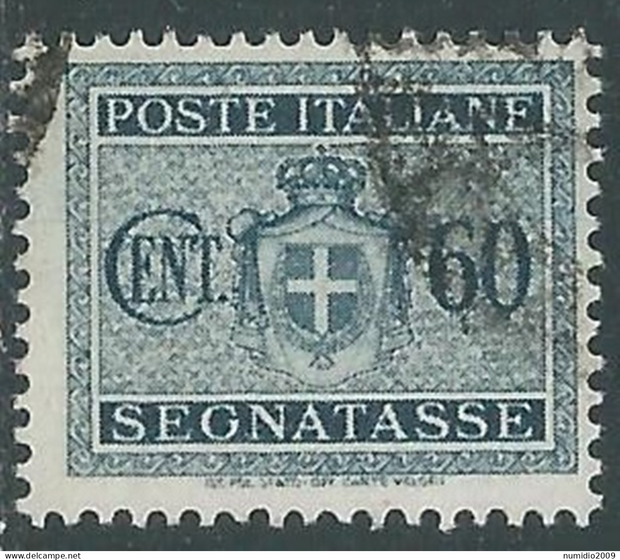 1945 LUOGOTENENZA SEGNATASSE USATO 60 CENT - P13-3 - Postage Due