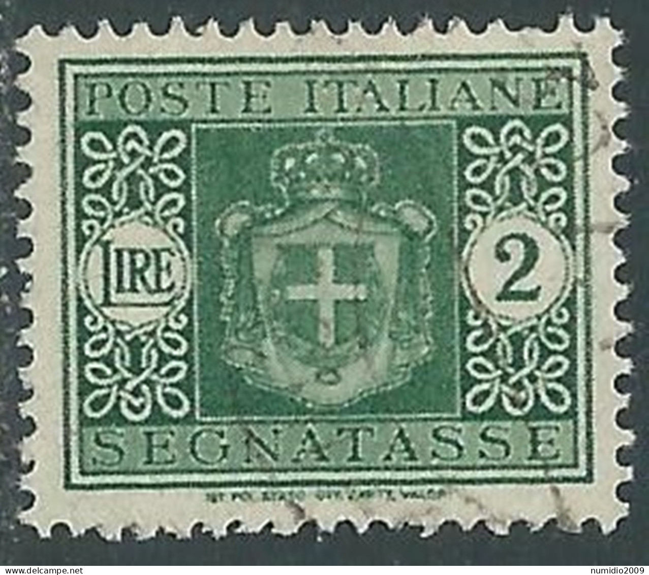 1946 LUOGOTENENZA SEGNATASSE USATO 2 LIRE - P13-6 - Strafport