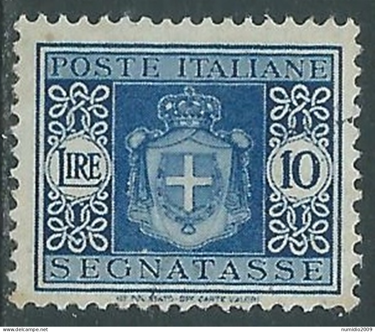 1946 LUOGOTENENZA SEGNATASSE USATO 10 LIRE - P13-3 - Strafport