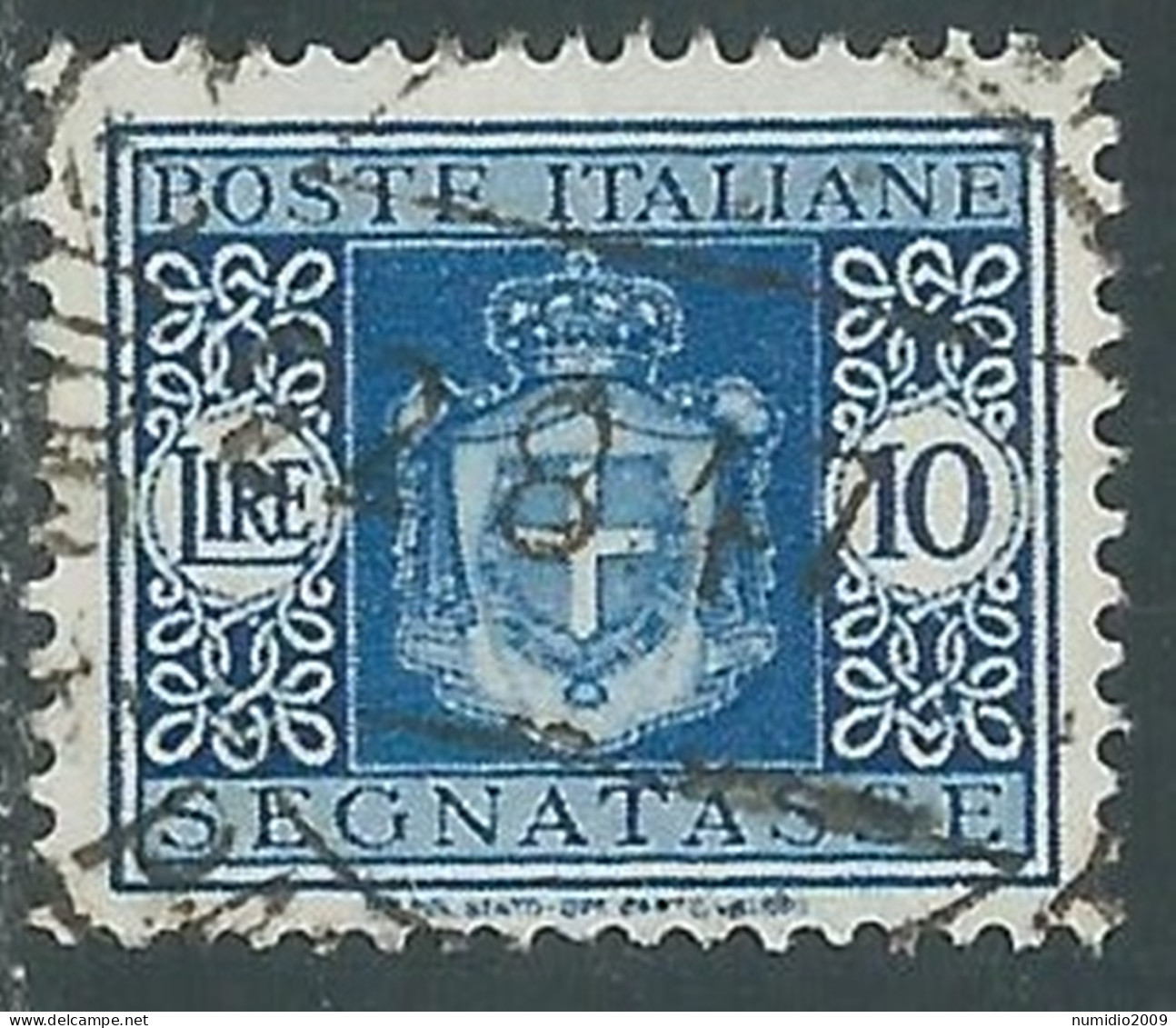 1946 LUOGOTENENZA SEGNATASSE USATO 10 LIRE - P13-4 - Postage Due