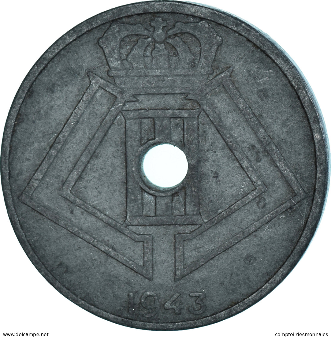 Monnaie, Belgique, 25 Centimes, 1943 - 25 Centimes