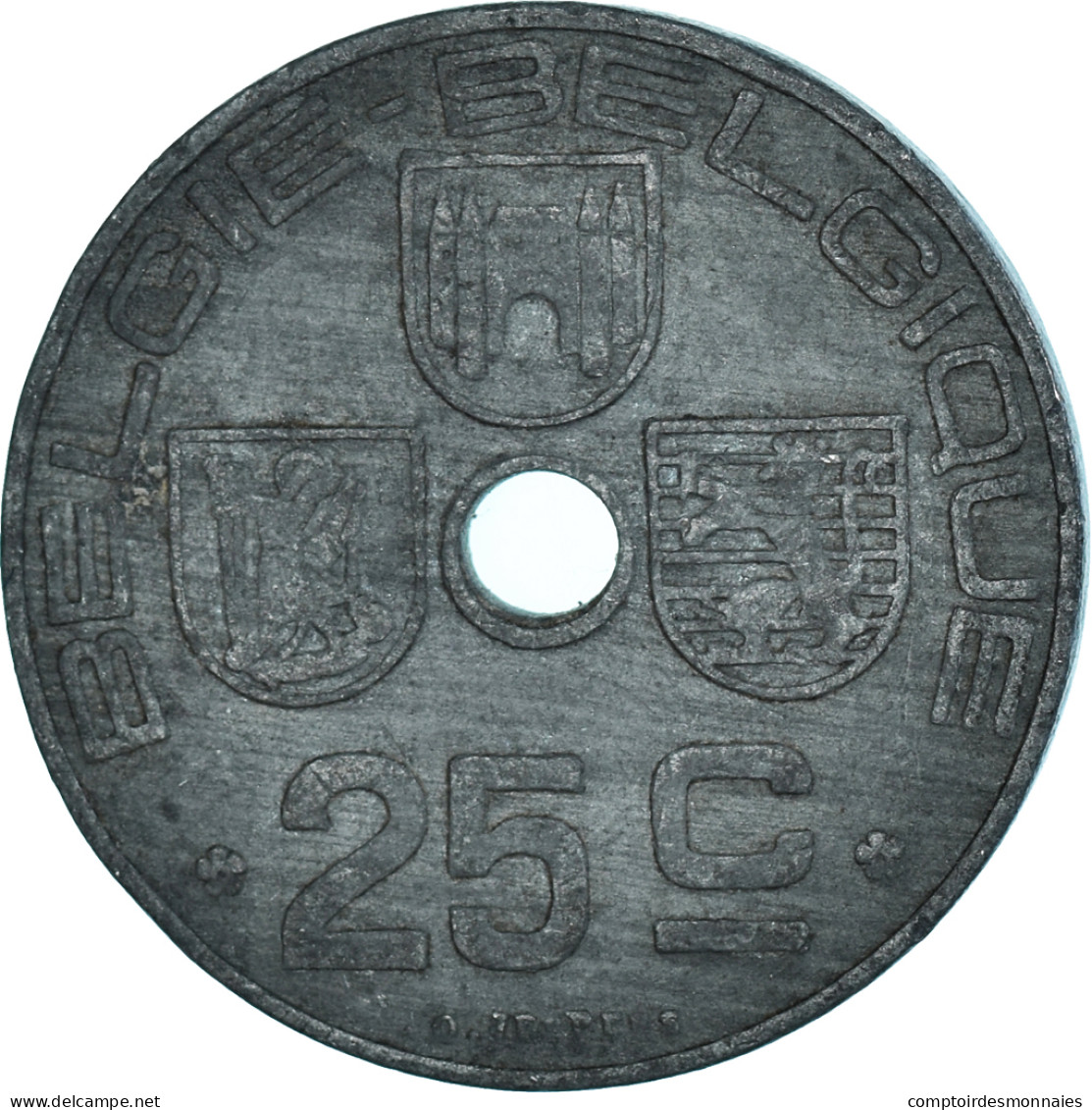 Monnaie, Belgique, 25 Centimes, 1943 - 25 Cent