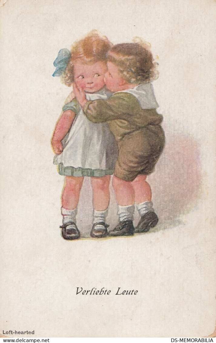 Wally Fialkowska - Children Kissing - Fialkowska, Wally