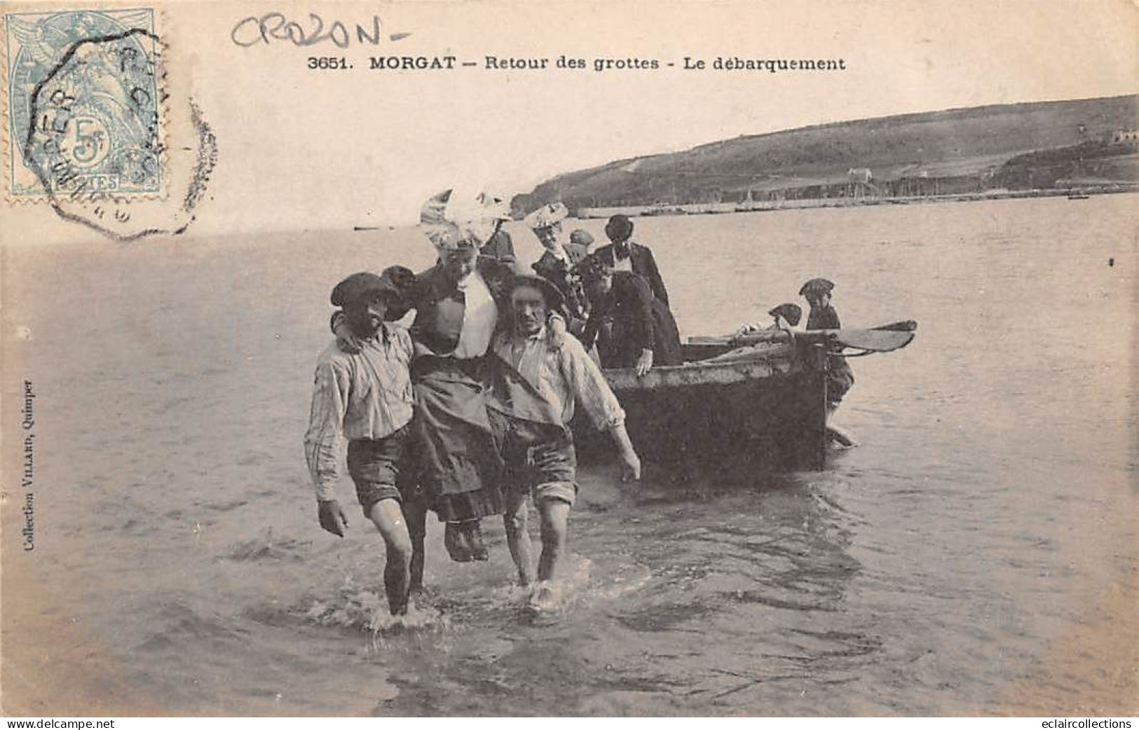 Crozon-Morgat      29         Retour Des Grottes. Le Débarquement        N° 3651  (voir Scan) - Crozon