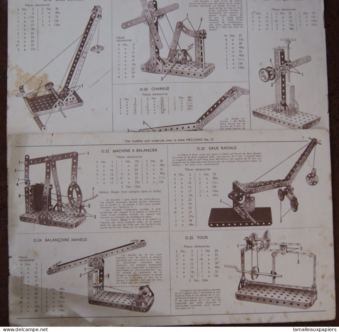 Manuel D'instruction N°0 - Meccano