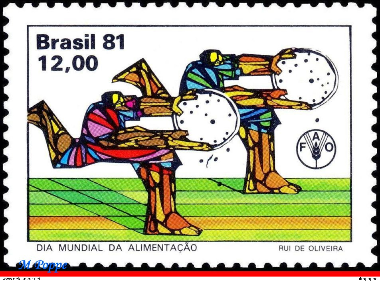 Ref. BR-1766 BRAZIL 1981 - WORLD FOOD DAY,FAO, MI# 1852, MNH, HEALTH 1V Sc# 1766 - Alimentation