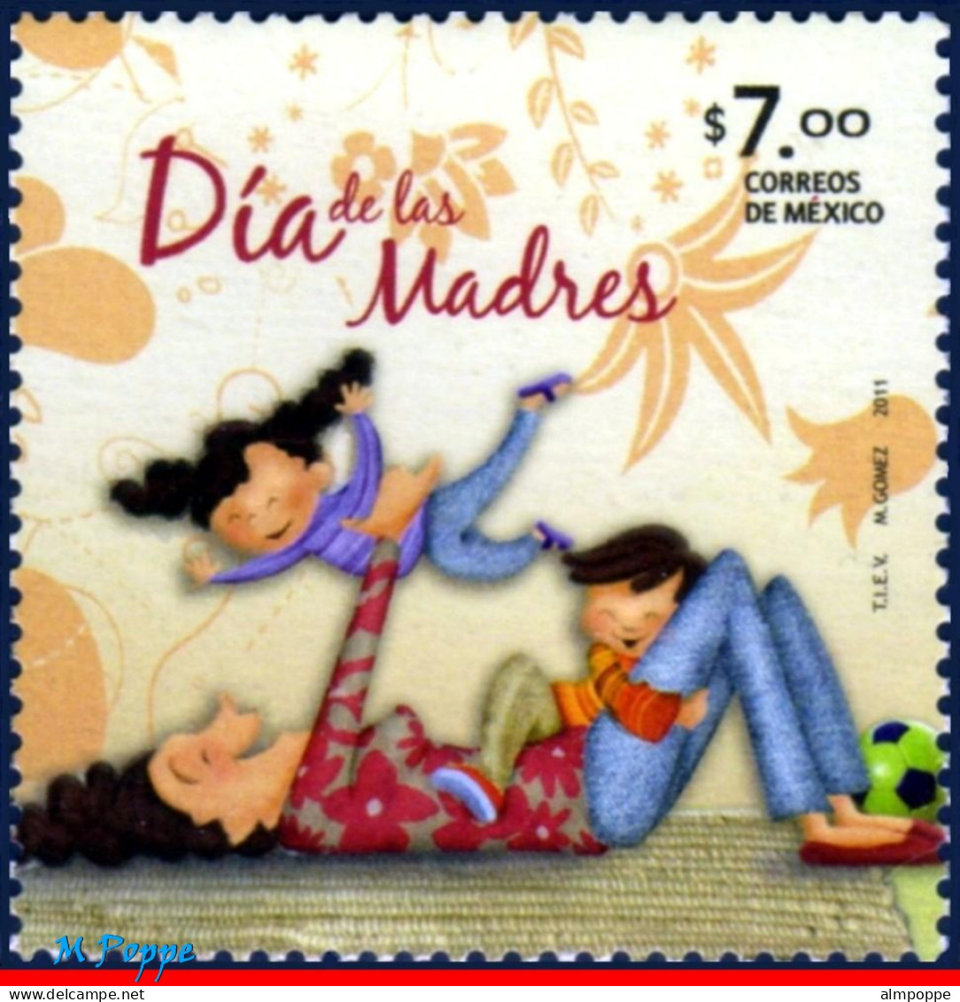 Ref. MX-2733 MEXICO 2011 - MOTHER AND CHILD,MNH, MOTHER'S DAY 1V Sc# 2733 - Muttertag