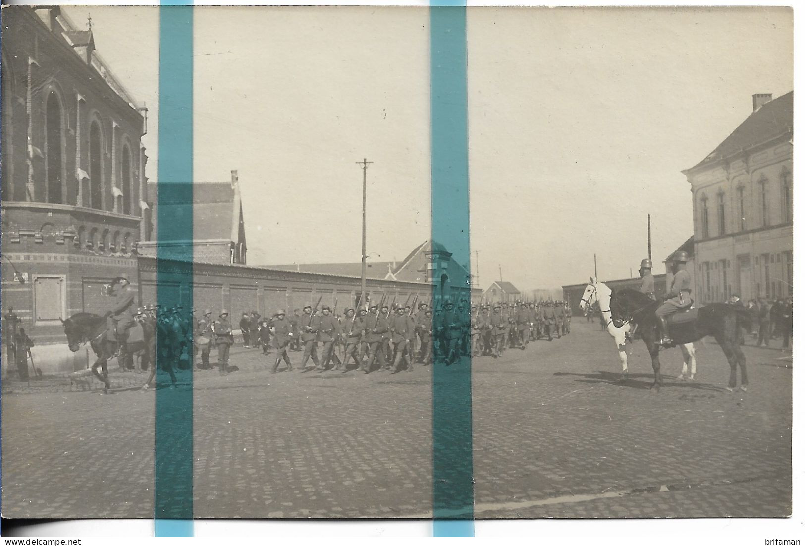 BELGIQUE FLANDRE HAMME Arrond. TERMONDE CARTE PHOTO ALLEMANDE MILITARIA 1914/1918 WW1 / WK1 - Hamme