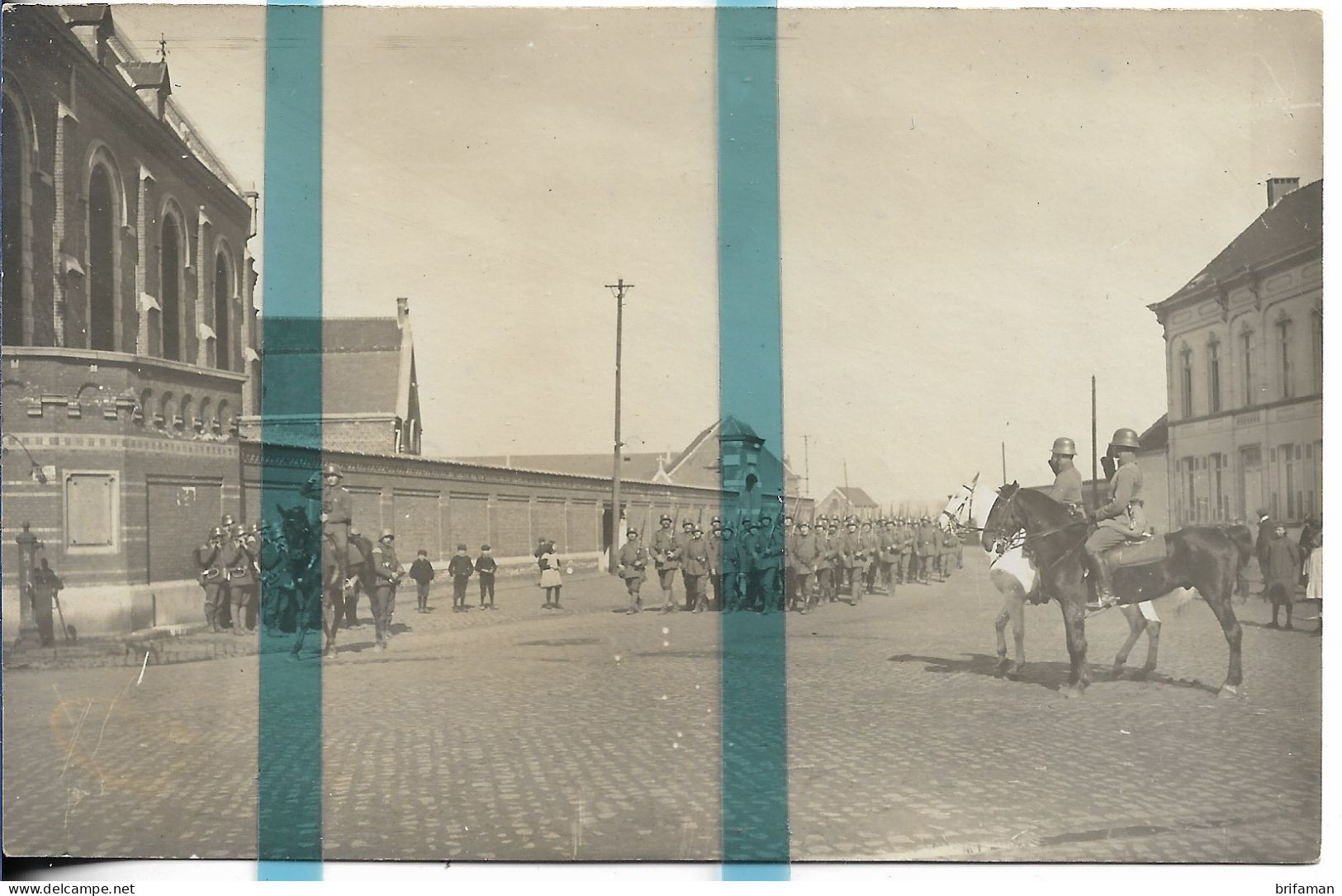 BELGIQUE FLANDRE HAMME Arrond. TERMONDE CARTE PHOTO ALLEMANDE MILITARIA 1914/1918 WW1 / WK1 - Hamme