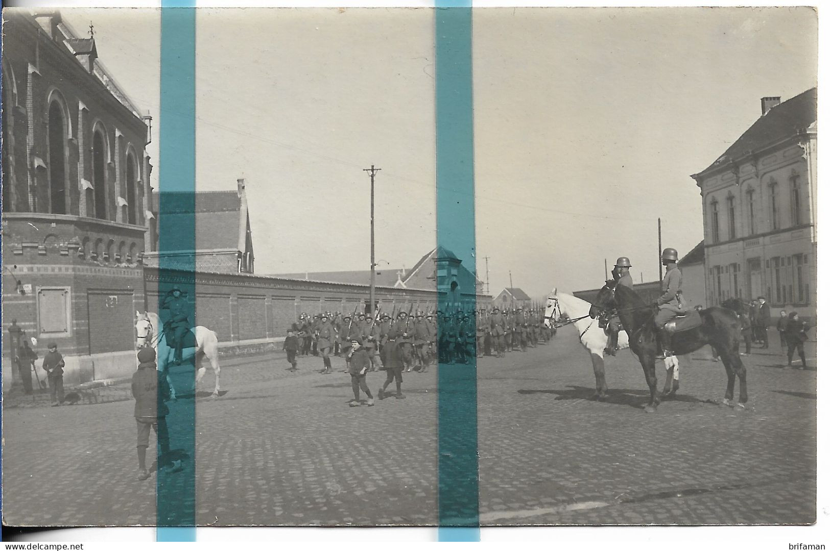 BELGIQUE FLANDRE HAMME Arrond. TERMONDE CARTE PHOTO ALLEMANDE MILITARIA 1914/1918 WW1 / WK1 - Hamme