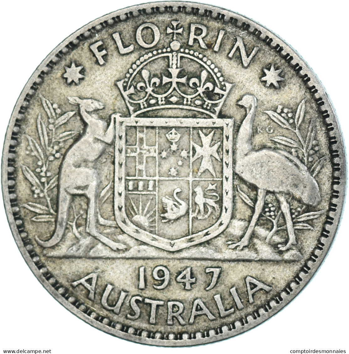 Monnaie, Australie, Florin, 1947 - Florin