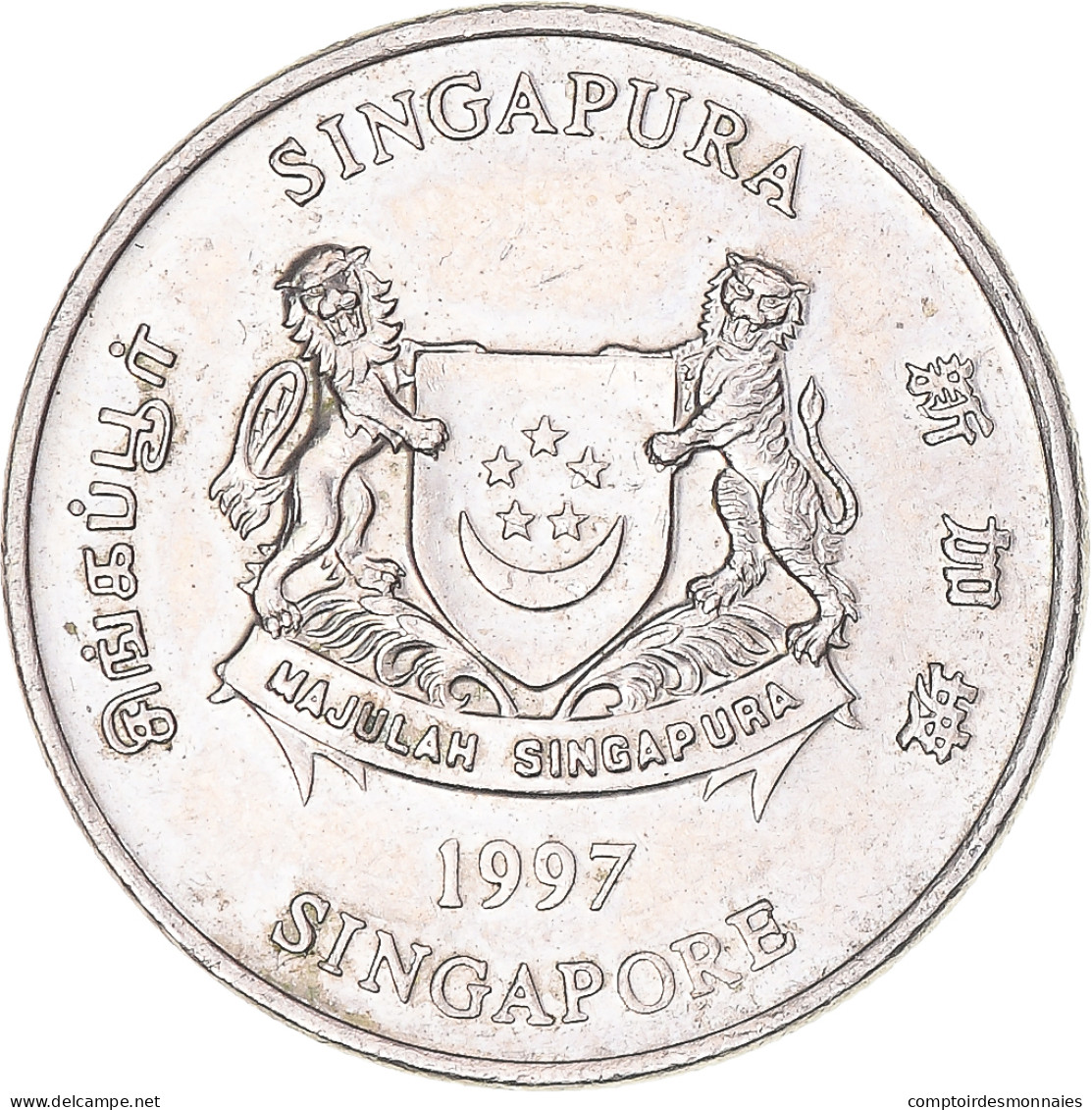 Monnaie, Singapour, 20 Cents, 1997 - Singapur