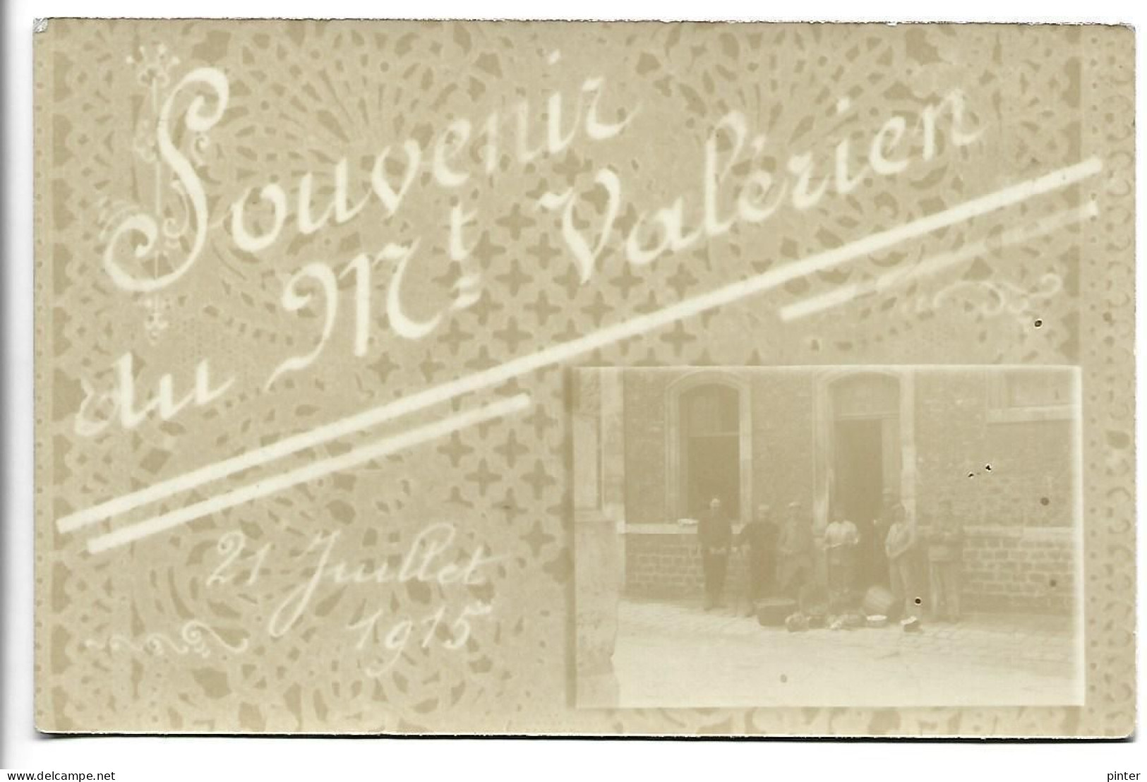 Souvenir Du MONT VALERIEN - 21 Juillet 1915 - CARTE PHOTO - Mont Valerien