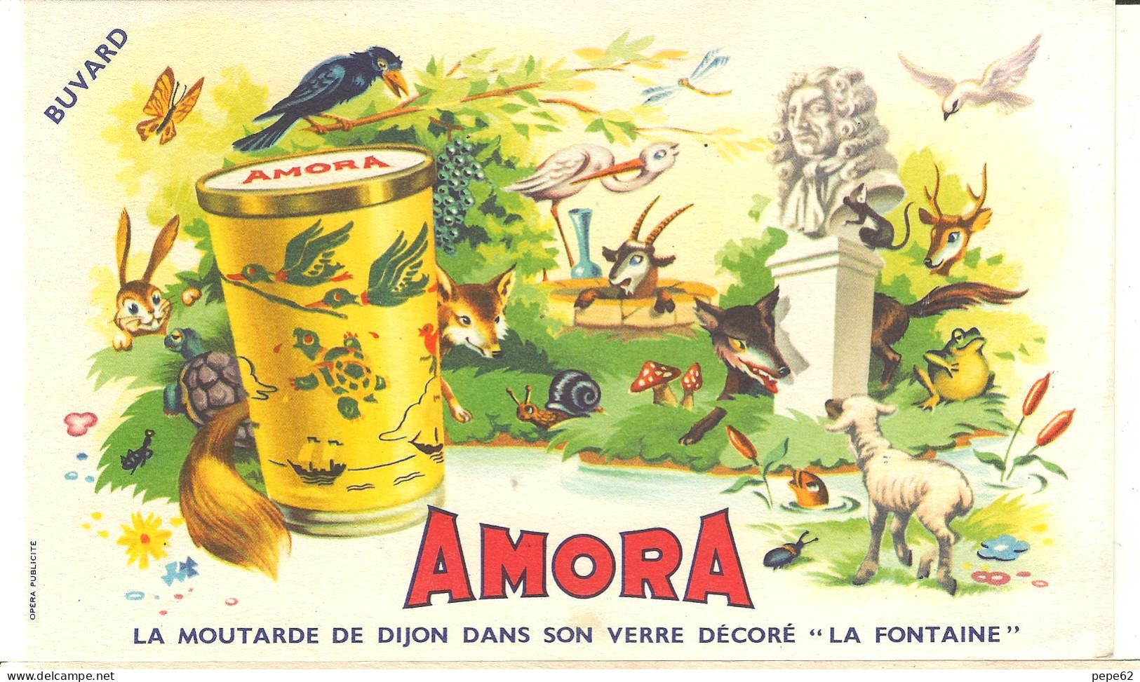 Moutarde De Dijon- Amora- Lot De 3 Buvards- - Moutardes